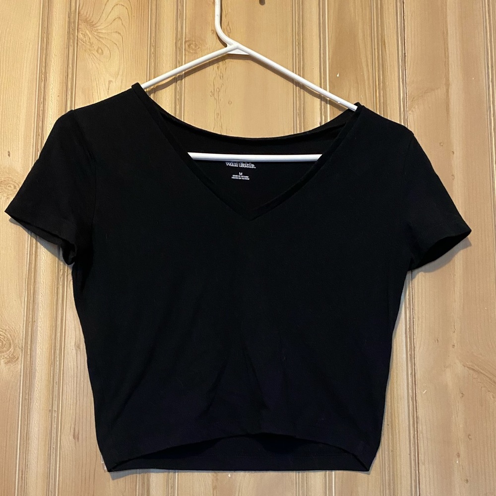 3/$10!!!! Wild Fable black V-neck Crop Top